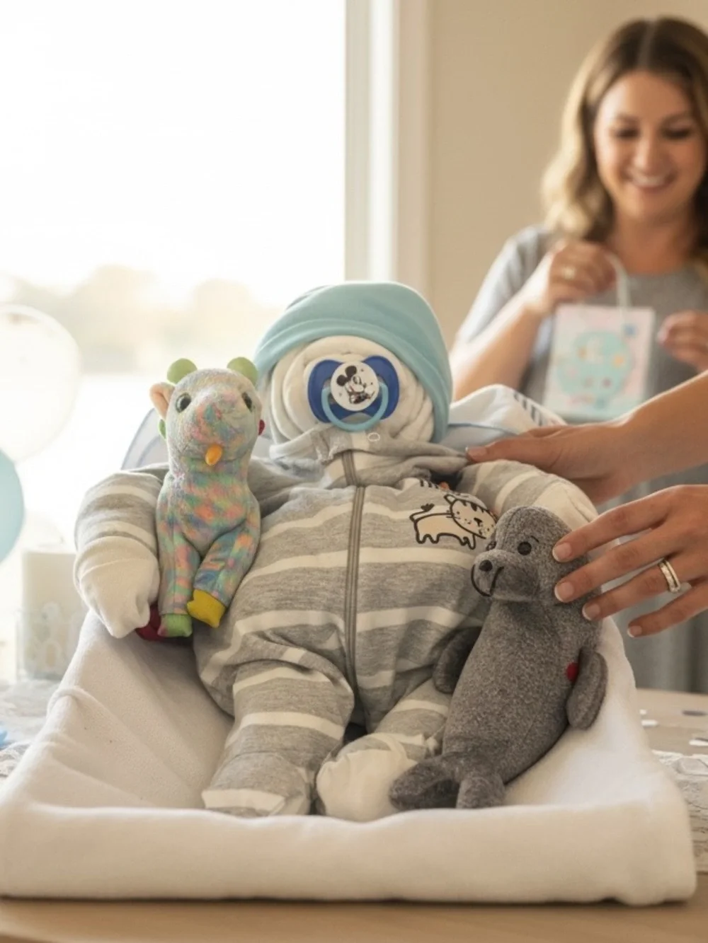 Diaper baby hand made can be a boy or girl